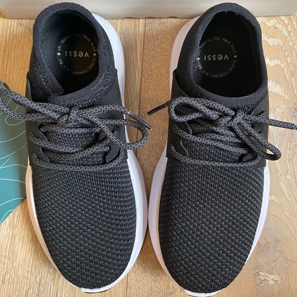 Vessi Everyday Sneaker in Midnight Black - Picture 6 of 6